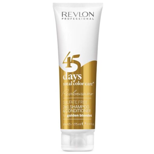 Black Friday 2022 2in1 Sampon si Balsam - Revlon Professional 45 Days Total Color Care Golden Blondes 275 ml