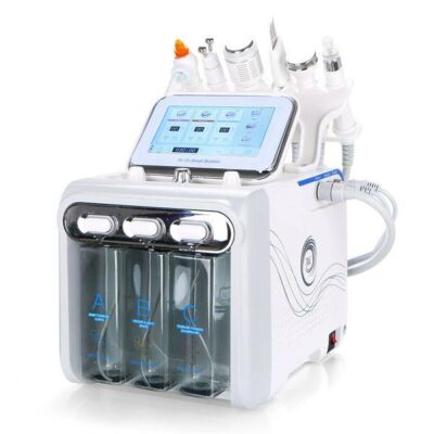 Black Friday 2022 Aparat Cosmetic Profesional 6in1 H2 O2 Jet Hidroxigen Micro Bule Indepartare Puncte Negre