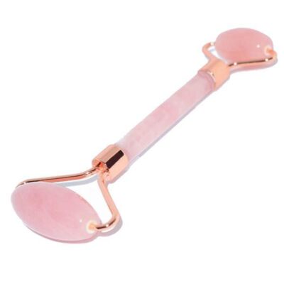 Black Friday 2022 Aparat de masaj facial Kalyda - Roller Rose Quartz