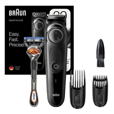 Black Friday 2022 Aparat de tuns barba Braun Beard Trimmer BT3242 Wet&Dry