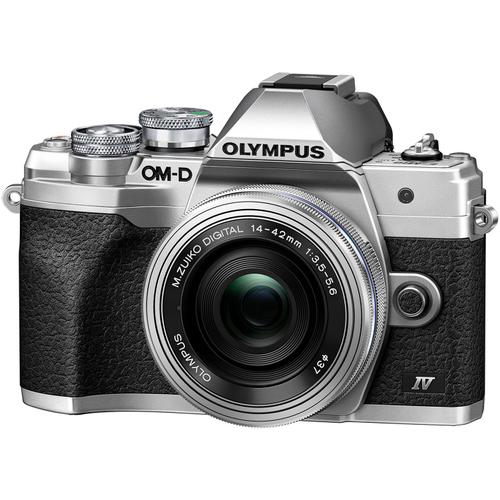 Black Friday Aparat foto Mirrorless Olympus E-M10 Mark IV + obiectiv M.Zuiko Digital ED 14-42mm F3.5-5.6 EZ (pancake zoom)