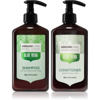 Black Friday 2022 Arganicare Aloe vera sampon si balsam (pentru hidratare si stralucire)