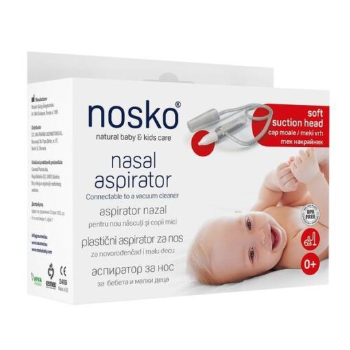 Black Friday 2022 Aspirator nazal pentru copii cu vârf moale Nosko