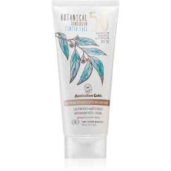 Black Friday Australian Gold Botanical Tinted Face crema protectoare cu efect de tonifiere