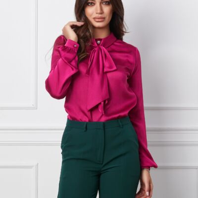 Black Friday 2022 Bluza MBG fucsia cu funda la guler