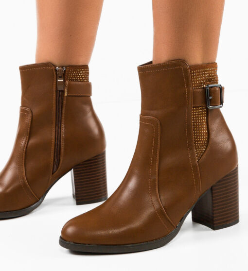 Black Friday 2022 Botine dama Kiana Camel