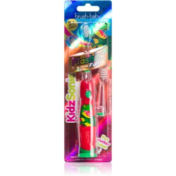 Black Friday 2022 Brush Baby KidzSonic Dinosaur periuta de dinti electrica + capete de schimb