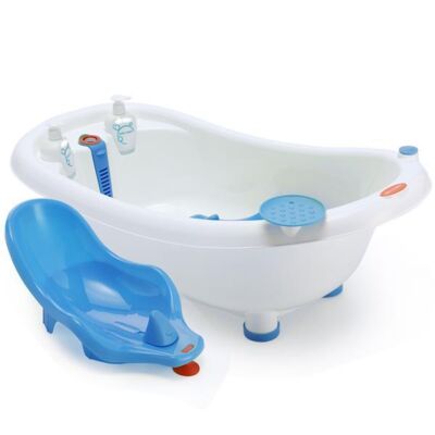 Black Friday 2022 Cadita ergonomica cu reductor detasabil si termometru Little Mom Blue