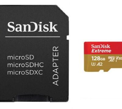 Black Friday 2022 Card de memorie SanDisk Extreme SDSQXAA-128G-GN6AA