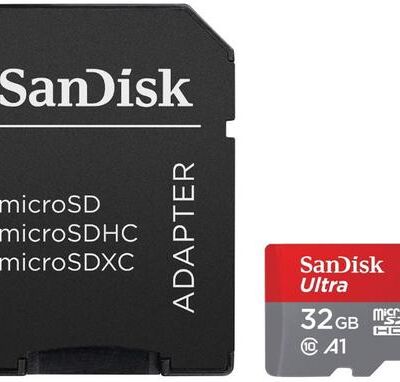 Black Friday 2022 Card de memorie SanDisk Ultra microSDHC 32GB A1 UHS-I + Adaptor SD