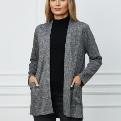 Black Friday 2022 Cardigan Daniela gri cu buzunare