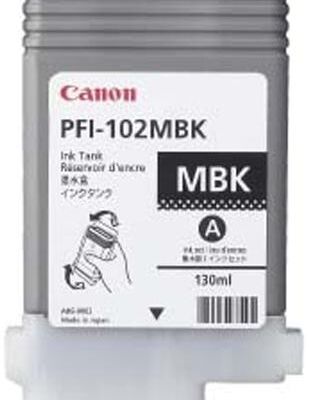 Black Friday 2022 Cartus cerneala Canon PFI-102MBK (Negru mat)