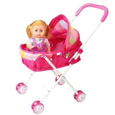 Black Friday 2024 Carucior landou pentru papusi Hello Doll