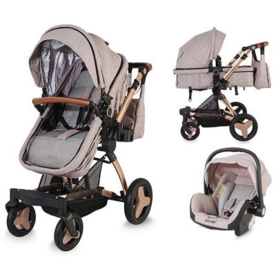 Black Friday 2022 Carucior transformabil 3 in 1 Coccolle Ambra Rose Gold