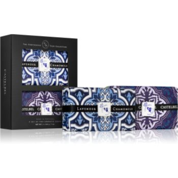 Black Friday Castelbel Tile Lavender & Chamomile + Rhubarb & Cassis săpun solid set cadou