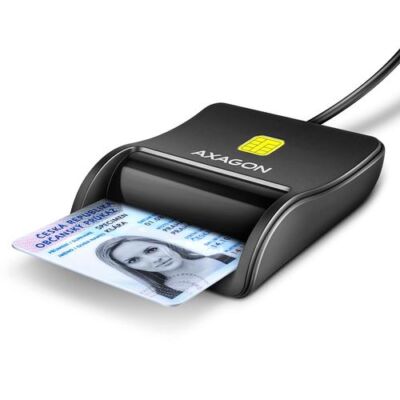 Black Friday Cititor carduri inteligente / carte de identitate Axagon FlatReader CRE-SM3N