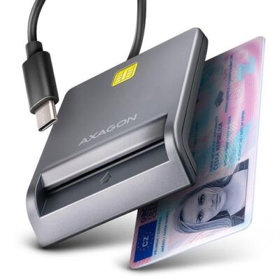 Black Friday Cititor carduri inteligente / carte de identitate Axagon FlatReader CRE-SM3TC