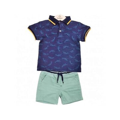 Black Friday 2024 Compleu baieti Polo - Navy Blue