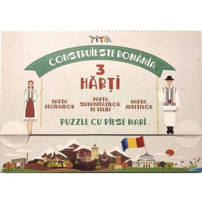 Black Friday 2022 Construieste romania - Puzzle in 3 straturi: judete