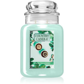 Black Friday 2022 Country Candle Lemon Tea & Roses lumânare parfumată