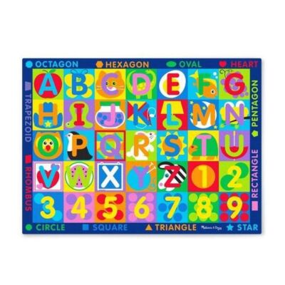 Black Friday 2022 Covor de joaca Litere si forme geometrice Melissa & Doug