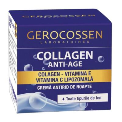 Black Friday 2022 Crema Antirid de Noapte Collagen Anti-age pentru Toate Tipurile de Ten