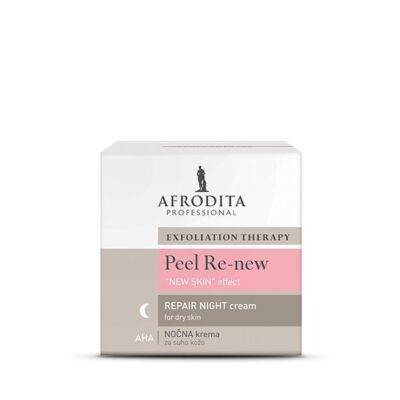 Black Friday 2022 Crema Faciala Raparatoare de Noapte pentru Ten Uscat - Cosmetica Afrodita Peel Re-New Repair Night Cream for Dry Skin