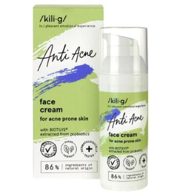 Black Friday 2022 Crema Faciala pentru Ten Sensibil Predispus la Acnee Kilig Anti Acne