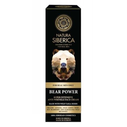 Black Friday 2022 Crema Intensiva Antirid pentru Barbati cu Plante Siberiene Bear Power Natura Siberica