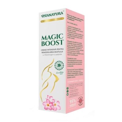 Black Friday 2022 Crema Intensiva pentru Remodelarea Bustului cu Fitoestrogeni si Peptide - Vivanatura Magic Boost