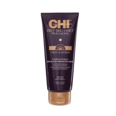 Black Friday 2022 Crema de Protectie pentru Par si Scalp - CHI Farouk Deep Brilliance Olive & Monoi Soothe & Protect Hair & Scalp Protective Cream