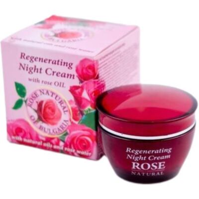 Black Friday 2022 Crema de noapte Bulfresh Rose Natural cu ulei de trandafir si apa de trandafiri 50ml