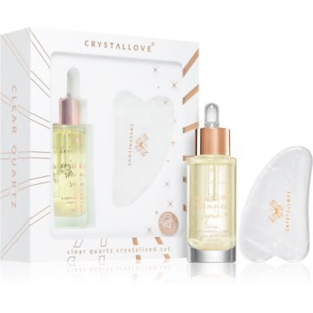 Black Friday 2022 Crystallove Crystalized Clear Quartz Set set pentru îngrijirea pielii