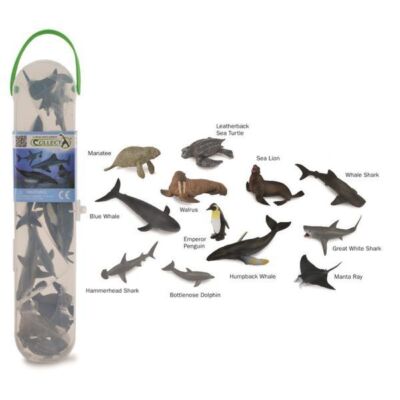 Black Friday 2022 Cutie cu 12 minifigurine Animale marine Set 1