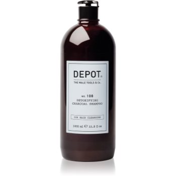 Black Friday DEPOT 100 HAIR CLEANSING NO. 108 DETOXIFYING CHARCOAL SHAMPOO șampon detoxifiant pentru curățare pentru toate tipurile de păr
