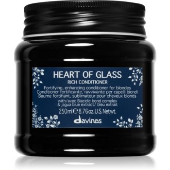 Black Friday 2022 Davines Heart of Glass Rich Conditioner balsam pentru indreptare pentru par blond