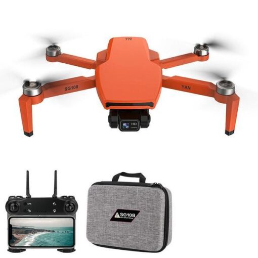 Black Friday 2022 Drona SLX SG108 PRO 4K HD 5G WIFI GPS FPV dual camera stabilzator pe 2 axe capacitate baterie: 7.4V 3000mAh autonomie zbor ~ 25 de minute distanta maxima de control 1000 m portocalie