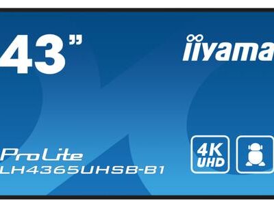 Black Friday 2022 Ecran Profesional IPS LED iiyama ProLite 42.5inch LH4365UHSB-B1