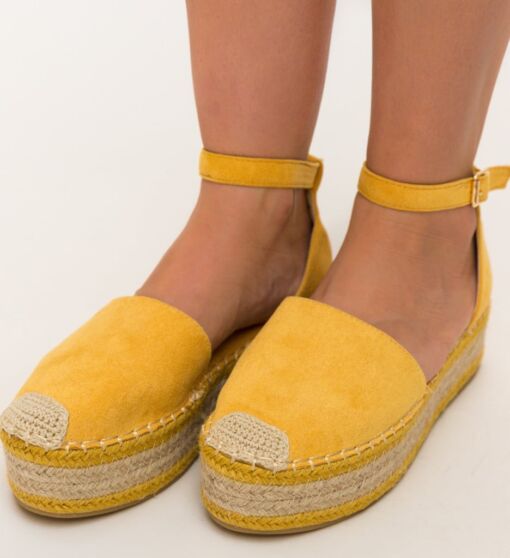 Black Friday Espadrile Efan Galbene