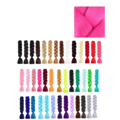 Black Friday 2022 Extensii Colorate pentru Impletituri Ciclam Lucy Style 2000