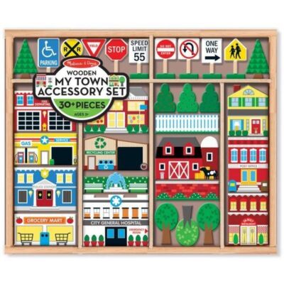 Black Friday 2022 Figurine din lemn Orasul meu - Melissa and Doug