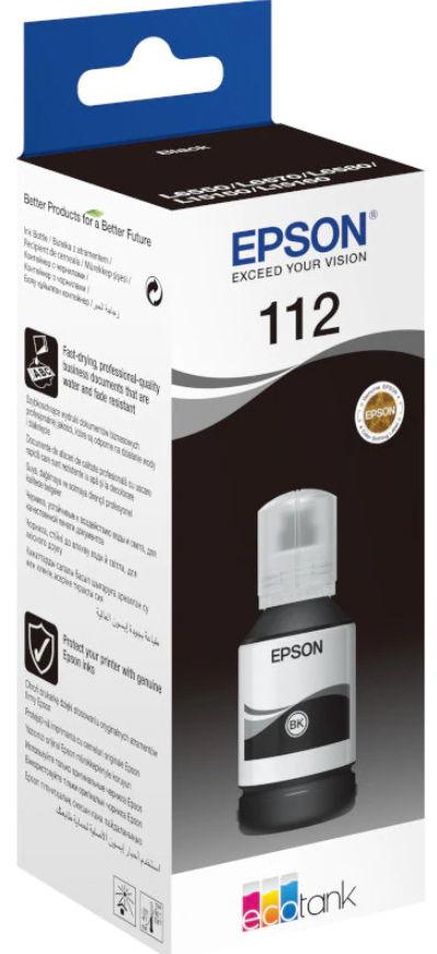 Black Friday 2022 Flacon cerneala EPSON 112 EcoTank Pigment C13T06C14A (Negru)