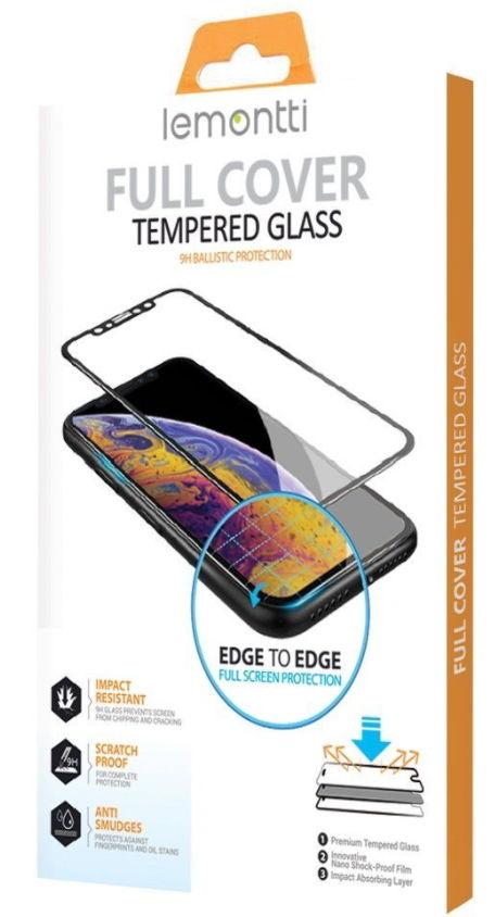 Black Friday 2022 Folie Protectie Sticla Temperata Lemontti Full Fit LFSTFFIP12MBK pentru Apple iPhone 12