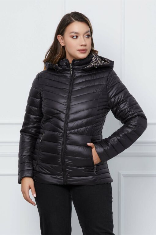 Black Friday 2022 Geaca Adina neagra cu doua fete