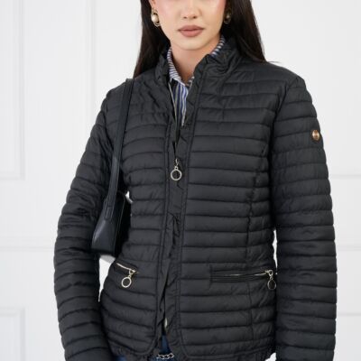 Black Friday Geaca Julia neagra cu buzunare