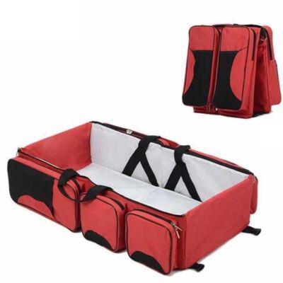 Black Friday 2024 Geanta multifunctionala pentru transport Bebe rosie