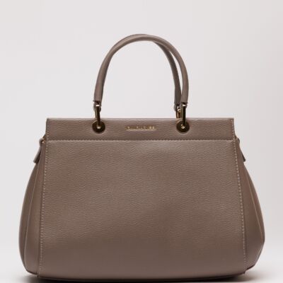 Black Friday Geanta office taupe din piele ecologica