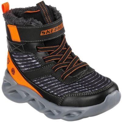 Black Friday 2022 Ghete copii Skechers Twisted Brights 401651LBKOR