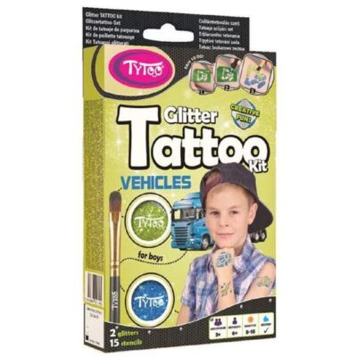 Black Friday 2024 Glitter Tattoo Kit: Vehicles