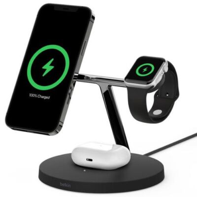 Black Friday 2022 Incarcator Wireless 3-in-1 Belkin Boost Charge Pro
